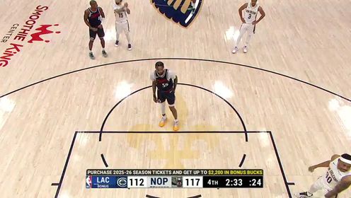 《NBA全场集锦》【回放】快船vs鹈鹕第4节英文原声回放