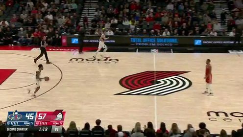 《波特兰开拓者》【回放】NBA常规赛：鹈鹕vs开拓者第2节英文原声回放