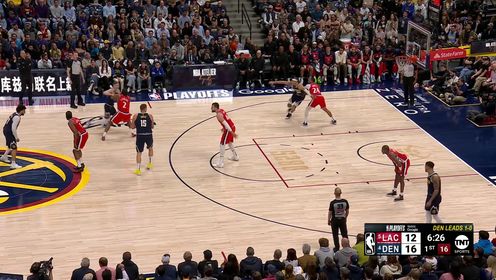 《NBA全场集锦》我可不只会进攻！穆雷追防中精准切球破坏鲍威尔进攻良机