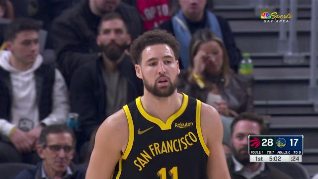 库里vs猛龙集锦 手感不佳投篮14中2得到9分6助攻