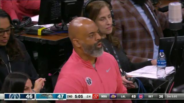 NBA常规赛：奇才vs魔术第2节英文原声回放