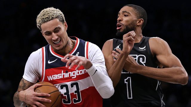 奇才97-124篮网 布里奇斯21分三节打卡库兹马17分孤立无援