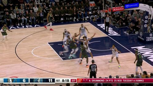 《NBA全场集锦》双塔连线！唐斯突破将球高高抛起 戈贝尔飞身上演大力灌筐