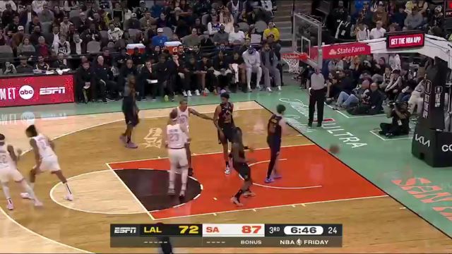 NBA常规赛：湖人vs马刺英文原声全场回放
