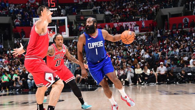 公牛102-112快船 哈登三双 乔治22+9终结公牛三连胜