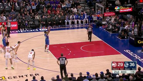 《NBA全场集锦》【回放】老鹰vs国王第2节英文原声回放