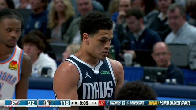  NBA常规赛：雷霆vs独行侠第4节英文原声回放