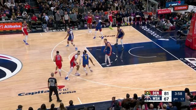 一个眼神你就懂 库兹马炮弹直传助攻库利巴利双臂暴扣炸筐