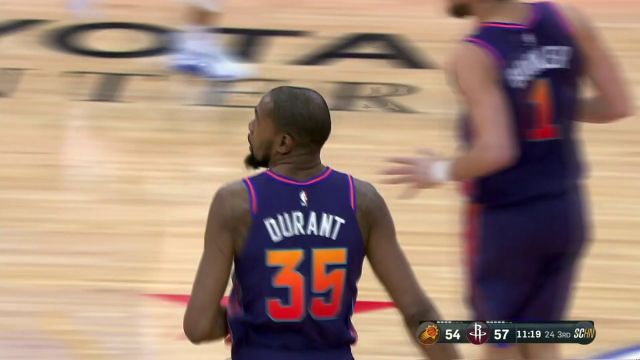 杜兰特vs火箭集锦 高效进攻砍下28+11+8最后时刻错失胜利