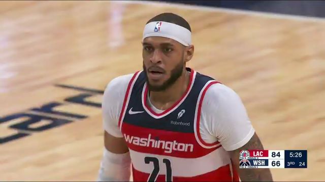 快船vs奇才第3节英文原声回放