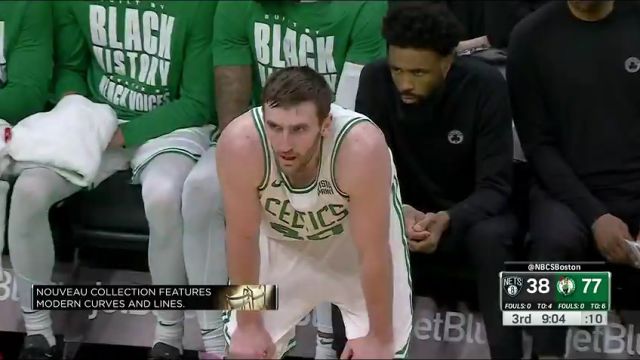 NBA常规赛：篮网vs凯尔特人第3节中解说回放