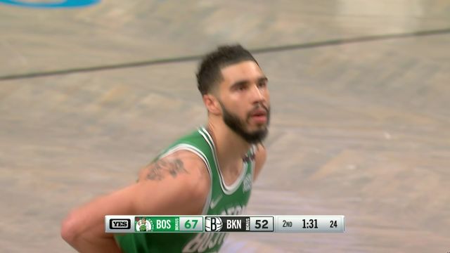 NBA常规赛：篮网vs凯尔特人第2节中文解说回放