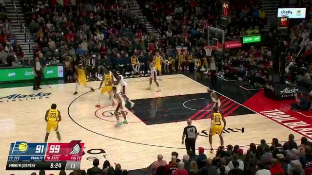 步行者vs开拓者第4节中文解说回放