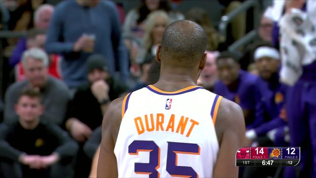 死神镰刀出鞘 杜兰特接球干拔中投2+1行云流水