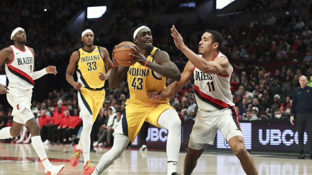 步行者115-118开拓者 西卡首秀21+6格兰特37分 步行者不敌开拓者