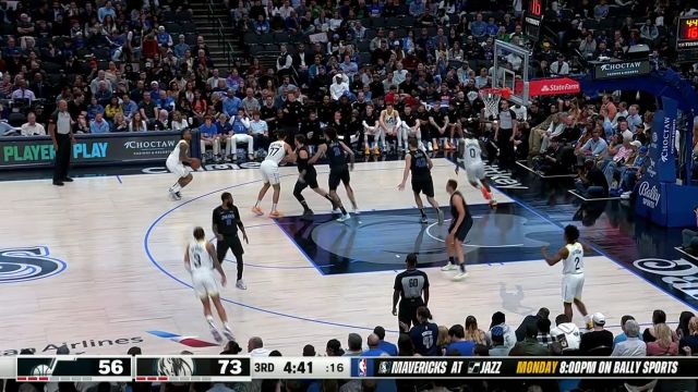 爵士vs独行侠五佳球 东契奇送出空配连线助欧文滑翔劈扣
