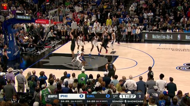 开场先来一声脆 东契奇连线莱夫利空接暴扣