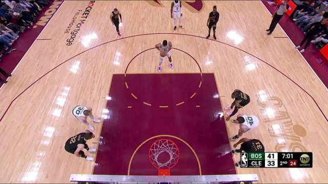 NBA常规赛：凯尔特人vs骑士第2节英文原声回放