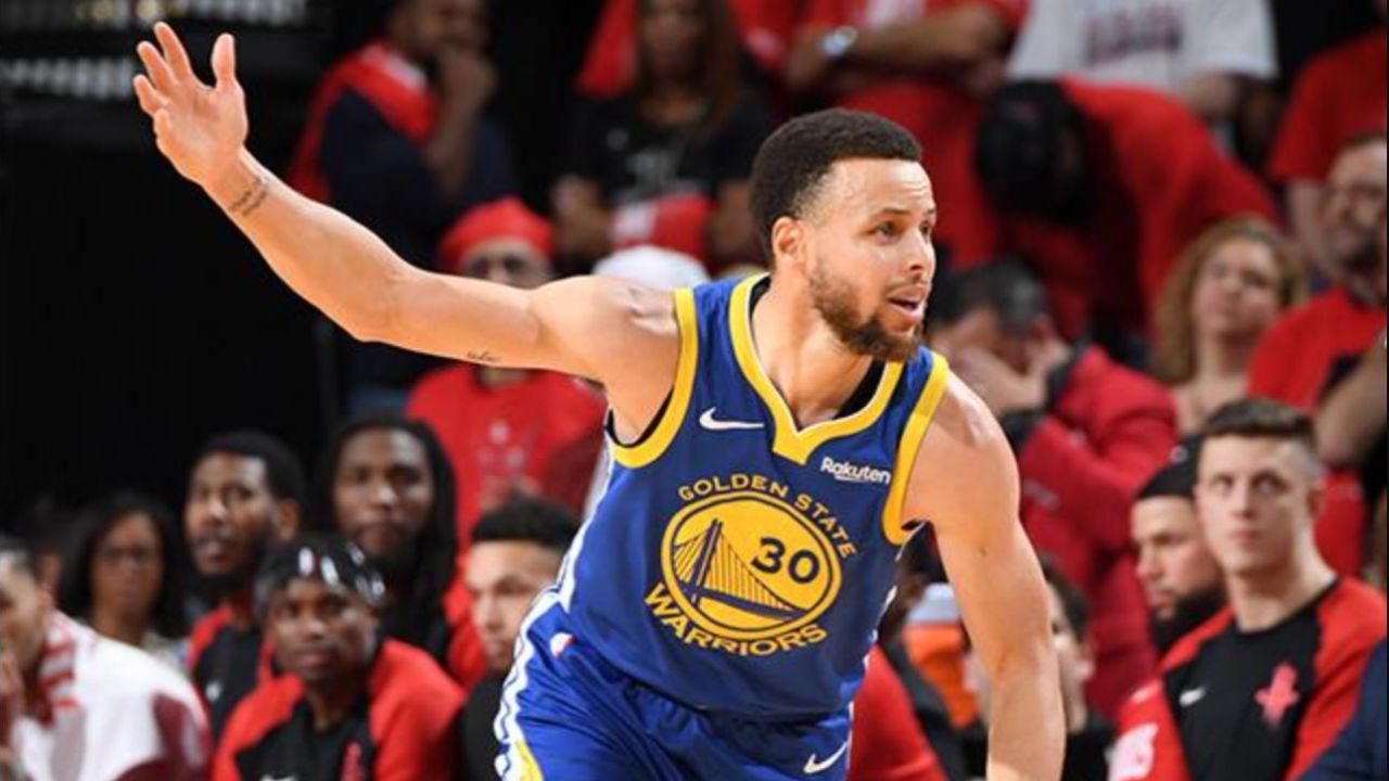 2019年5月11日,库里上半场0分下半场33分淘汰火箭!