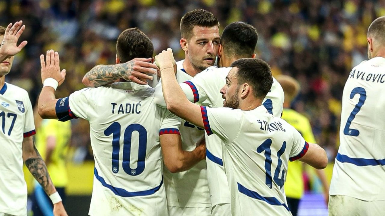 友谊赛:瑞典0-3塞尔维亚,米林科维奇,塔迪奇,米特罗维奇破门
