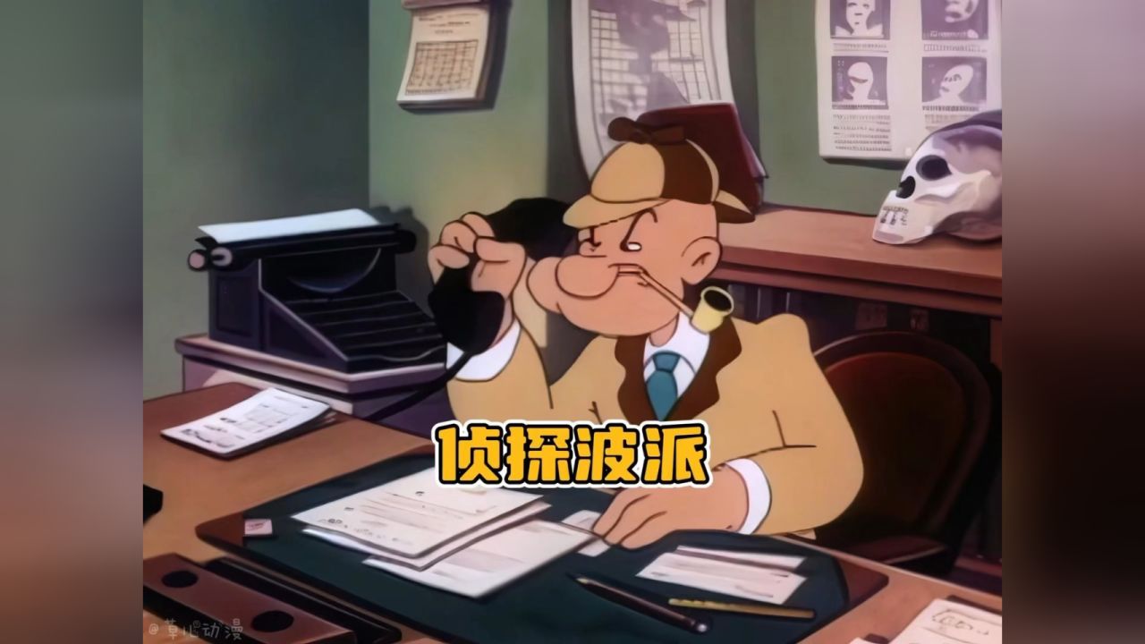 为了奥利弗的一颗绿宝石,侦探波派与歹徒斗智斗勇#大力水手 #波派