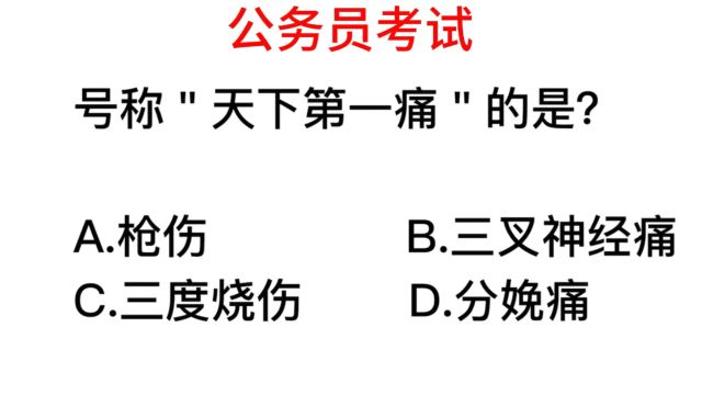 公务员考试,天下第一痛指的是哪里?