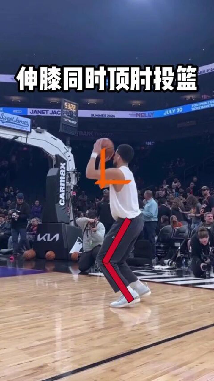 这样投,中距离非常稳!#投篮 #投篮包 #德文布克 #投篮训练