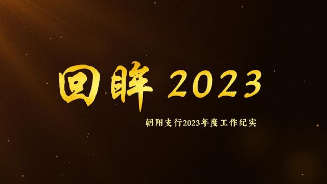 《回眸2023》——朝阳支行2023年工作纪实