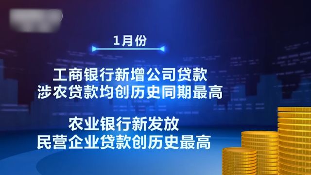 一月份多家银行信贷加速投放,助力经济