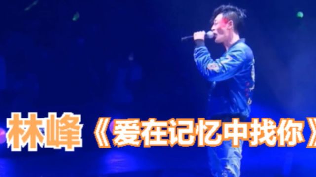 林峰《爱在记忆中找你》演唱会现场混剪,全场大合唱,太嗨皮拉!