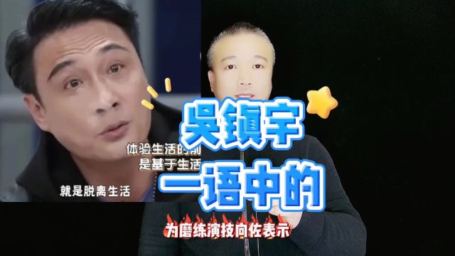 吴镇宇,一语中的!