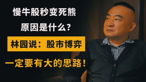 林园：想捕捉股票确定性？告别“伪慢牛”！先认清这3种交易误区