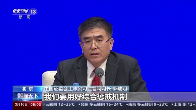 中国证监会:构建打击财务造假的综合惩防体系