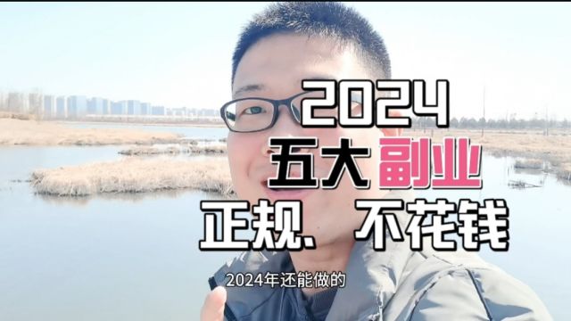 2024还能做的,正规、不花钱、能见到效果的五大副业