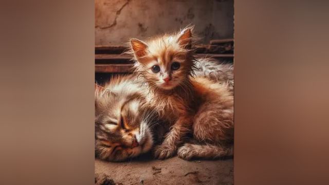 超越本能的亲情:猫妈妈和小猫的牺牲与奉献 猫咪 萌宠 ai ai绘图 感人故事 +小助手