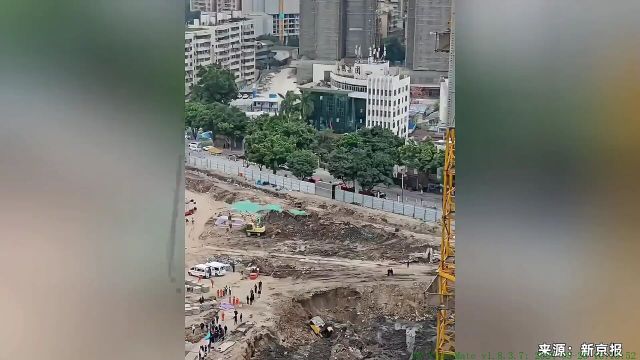 广州一在建工地发生塌方致2人死亡,目前现场已停工,视频曝光