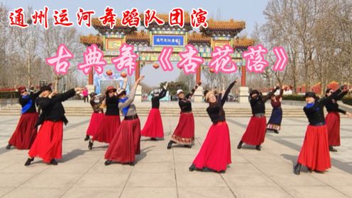 原创华子大叔古典舞《杏花落》北京通州运河舞蹈队周末团演味儿正