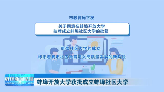 蚌埠开放大学获批成立蚌埠社区大学