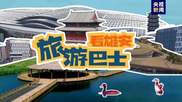 乘着旅游巴士看雄安 打开“未来之城”新地标