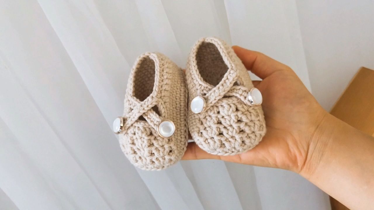 婴儿宝宝新生儿鞋子鞋身鞋面 毛线钩织钩织新手基础教程 森妈手工diy