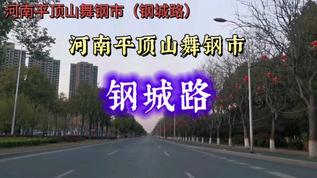 河南平顶山舞钢市:钢城路!