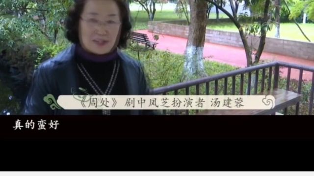 宜兴电视台阳羡茶馆采访40年前锡剧《周处》…(一)