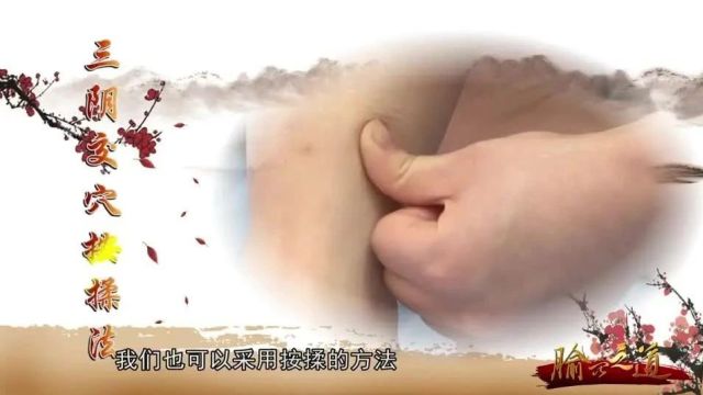 三阴交穴—女子保健养颜的特效穴