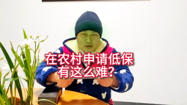 在农村,申请低保这么难?村长都晕了?