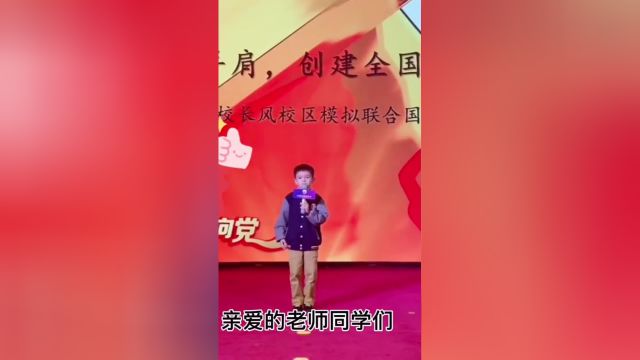 Max第一次上台演讲视频来了!小朋友发挥的不错,都讲完了!看来那天的谈话有点作用