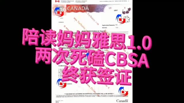 陪读妈妈死磕CBSA