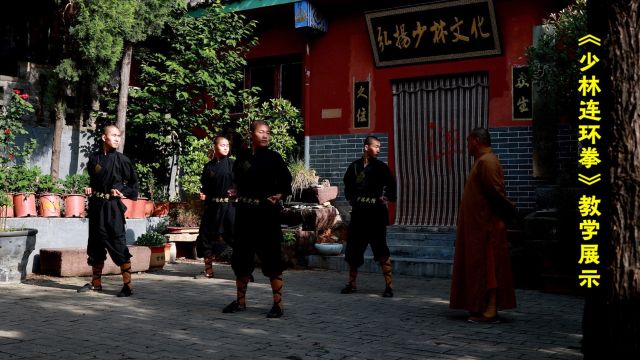 少林武僧院,师父释延秀少林功夫传统武术教学展示《少林连环拳》