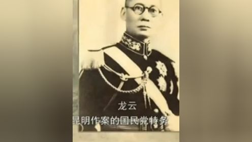 蒋介石和他的高官们之龙云下云南王龙云 中国史近现代军事历史风云人物