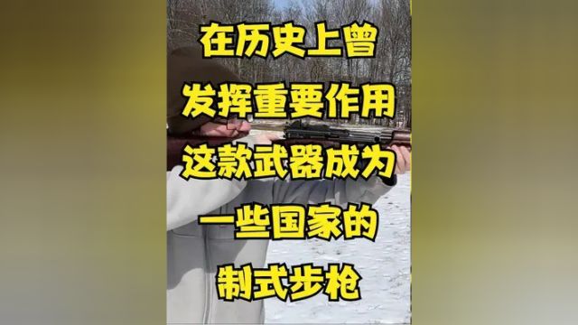 在历史上曾发挥重要作用 这款武器成为一些国家的制式步枪.