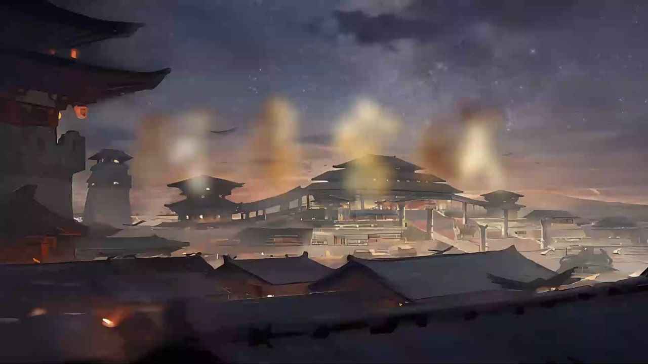 阿房宫赋 杜牧 古诗诗歌朗诵配乐伴奏舞台演出led背景视频素材#古诗